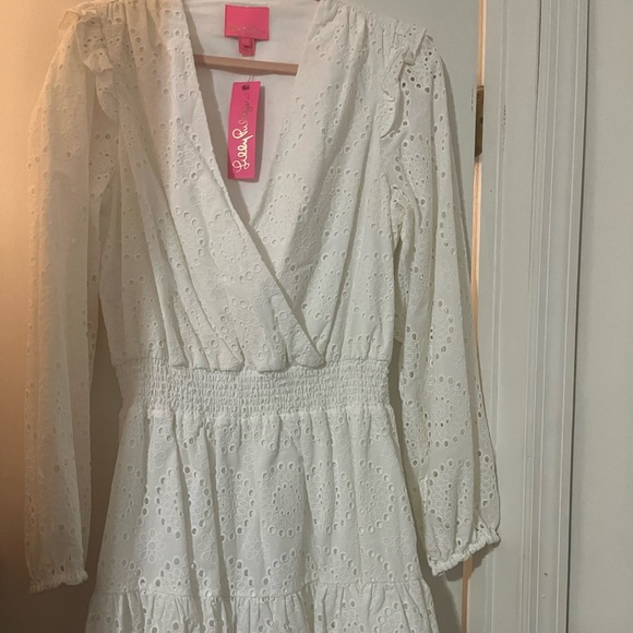 White Lilly Pulitzer Eyelet Dress - Picture 2 of 3
